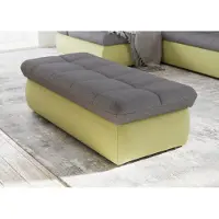 Domo Polsterhocker "MORIC 136x64 cm, praktisch und komfortabel", gelb (gelb, schlamm), B:136cm H:43cm T:64cm, 100% Polyester, Hocker, Polsterhocker, inklusive Stauraum