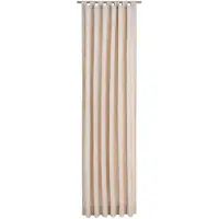 Wirth Vorhang "Warnow" Gr. 11, beige (natur), B:132cm H:160cm, Chenille, Polyacryl, Gardinen, Vorhang