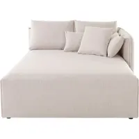 Otto Home Ottomane "Nöre", grau (hellgrau), B:138cm H:86cm T:168cm, 100% Polyester, Sofas, Ottomane, Lounge-Modul - zum eigenen Zusammenstellen, Breite 138cm, Tiefe 168cm