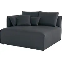 Otto Home Ottomane "Nöre", grau (anthrazit), B:138cm H:86cm T:128cm, 100% Polyester, Sofas, Ottomane, kurzes Lounge-Modul - zum Zusammenstellen, Breite 138 cm, Tiefe 128 cm