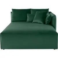 Otto Home Ottomane "Nöre", grün (dunkelgrün), B:138cm H:86cm T:168cm, 100% Polyester, Sofas, Ottomane, Lounge-Modul - zum eigenen Zusammenstellen, Breite 138cm, Tiefe 168cm