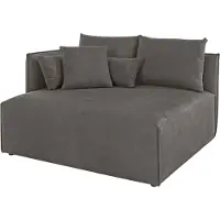 Otto Home Ottomane "Nöre", grau (anthrazit), B:138cm H:86cm T:128cm, 100% Polyester, Sofas, Ottomane, kurzes Lounge-Modul - zum Zusammenstellen, Breite 138 cm, Tiefe 128 cm