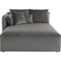 Otto Home Ottomane "Nöre", grau (hellgrau), B:138cm H:86cm T:168cm, 100% Polyester, Sofas, Ottomane, Lounge-Modul - zum eigenen Zusammenstellen, Breite 138cm, Tiefe 168cm