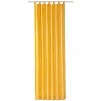 Wirth Vorhang "Warnow" Gr. 3, gelb, B:132cm H:200cm, Chenille, Polyacryl, Gardinen, Vorhang