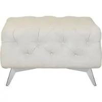 Home affaire Polsterhocker "Amaury", beige, B:80cm H:45cm T:80cm, Struktur (100% Polyester);Samtoptik (100% Polyester), Hocker, Polsterhocker, Chesterfield-Optik, Breite 80cm, Fußfarbe wählbar