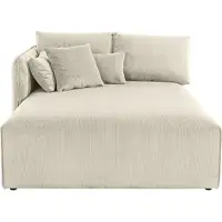 Otto Home Ottomane "Nöre", beige, B:138cm H:86cm T:168cm, 92% Polyester, 8% Polyamid, Sofas, Ottomane, Lounge-Modul - zum eigenen Zusammenstellen, Breite 138cm, Tiefe 168cm