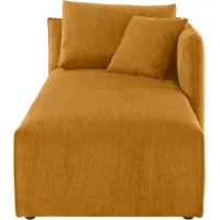 Otto Home Ottomane "Nöre", gelb (curry), B:90cm H:86cm T:172cm, 92% Polyester, 8% Polyamid, Sofas, Ottomane, Modul - zum Zusammenstellen; in vielen Bezugsqualitäten und Farben