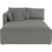 Andas Ottomane "Nöre", grau, B:138cm H:86cm T:168cm, 92% Polyester, 8% Polyamid, Sofas, Ottomane, Lounge-Modul - zum eigenen Zusammenstellen, Breite 138cm, Tiefe 168cm