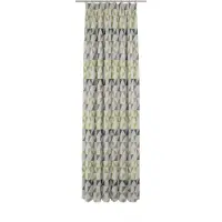 Wirth Vorhang "Berlare" Gr. 1, grün, B:132cm H:145cm, Jacquard, Baumwolle, Polyester, Gardinen, Vorhang