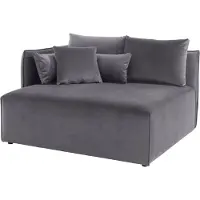 Otto Home Ottomane "Nöre", grau, B:138cm H:86cm T:128cm, 100% Polyester, Sofas, Ottomane, kurzes Lounge-Modul - zum Zusammenstellen, Breite 138 cm, Tiefe 128 cm