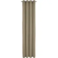 Wirth Vorhang "Trondheim B" Gr. 1, grau (taupe), B:131cm H:145cm, Chenille, Polyacryl, Gardinen, Vorhang