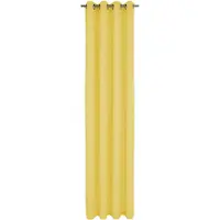 Wirth Vorhang "Holmsund 288g/qm" Gr. 1, gelb, B:132cm H:145cm, Chenille, Polyacryl, Gardinen, Vorhang