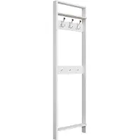 Otto Home Garderobenpaneel "Luven", weiß, B:60cm H:192cm T:12cm, Massivholz, Garderobenpaneele, Garderobenpaneel, FSC zertifiziertes Massivholz