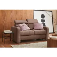 Sit&More 2-Sitzer SIT & MORE "Bologna", braun (hasselnuss), B:153cm H:84cm T:93cm, Sofas, 2-Sitzer, inklusive Kopfteilverstellung und Federkern