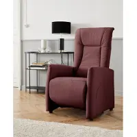 Sit&More TV-Sessel SIT & MORE "Melissa mit Kopfteilverstellung, weitere Funktionen", rot (bordeaux), B:71cm H:113cm T:85cm, 100% Polyester, Sessel, TV-Sessel, Ergonomie M: manuelle Fußstütze & Rückenlehne