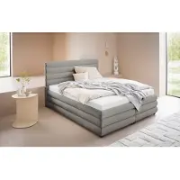 LeGer By Lena Gercke Polsterbett "Maylis", grau, B:172cm L:211cm, 100% Polyester, , Betten, Polsterbett, wahlweise mit und ohne Matratze und Lattenrost, auch in 200cm Breite