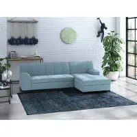 Home affaire Ecksofa "Balme L-Form", blau (petrol), B:239cm H:75cm T:152cm, 95% Polyester, 5% Nylon, Sofas, Ecksofa, Inkl. Zierkissen, wahlweise mit Bettfunktion