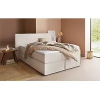 LeGer By Lena Gercke Boxspringbett "Yuma", beige, B:173cm L:213cm, 100% Polyester, , Komplettbetten, Boxspringbett, incl. Topper, in 4 Breiten, 3 Matratzenarten und je 2 Härtegraden