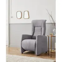 Sit&More TV-Sessel SIT & MORE "Melissa mit Kopfteilverstellung, weitere Funktionen", grau, B:71cm H:113cm T:85cm, 100% Polyester, Sessel, TV-Sessel, Ergonomie M: manuelle Fußstütze & Rückenlehne