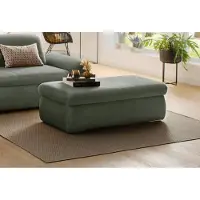 Inosign Polsterhocker "Avesa", grün (dunkelgrün), B:136cm H:43cm T:64cm, 95% Polyester, 5% Polyacryl, Hocker, Polsterhocker, Mit großem Staufach, passend zur Serie "Avesa", B/T/H: 136/64/43 cm