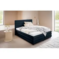 LeGer By Lena Gercke Polsterbett "Maylis", blau, B:172cm L:211cm, 100% Polyester, , Betten, Polsterbett, wahlweise mit und ohne Matratze und Lattenrost, auch in 200cm Breite