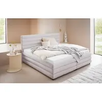 LeGer By Lena Gercke Polsterbett "Maylis", beige (creme), B:212cm L:211cm, 100% Polyester, , Betten, Polsterbett, wahlweise mit und ohne Matratze und Lattenrost, auch in 200cm Breite