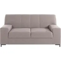 Domo 2-Sitzer "Ledas kubisch und komfortabel, flache Armlehnen, eleganter Fuß", grau (stone), B:170cm H:83cm T:88cm, Sofas, 2-Sitzer, Breite 170cm, in vielen Farben erhältlich