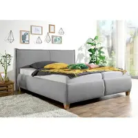 Maintal 1100000002199 , grau, B:193cm L:214cm, Betten, 1100000002199, mit Bettkasten