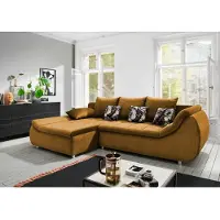 Inosign Ecksofa "Imolaa elegant, Breite 270cm, moderne Sitzsteppung, bequem, L-Form", gelb, B:270cm H:90cm T:170cm, 100% Polyester, Sofas, Ecksofa, auch mit Bettfunktion und Bettkasten