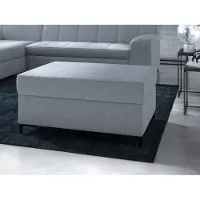 Home affaire Polsterhocker "Balme", grau, B:85cm H:40cm T:61cm, 95% Polyester, 5% Nylon, Hocker, Polsterhocker, passend zur Serie "Balme"