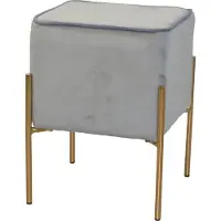 Inosign Sitzhocker "Liano", grau, H:47cm T:36cm, Hocker, Sitzhocker