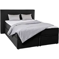 LeGer By Lena Gercke Boxspringbett "Yuma", grau (anthrazit), B:193cm L:213cm, 100% Polyester, , Komplettbetten, Boxspringbett, incl. Topper, in 4 Breiten, 3 Matratzenarten und je 2 Härtegraden