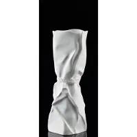 Kaiser Porzellan Tischvase "Papyrus", weiß, B:10cm H:25cm T:9,5cm, Biskuitporzellan, Vasen, Tischvase, Höhe ca. 25 cm