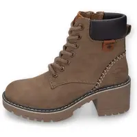 Dockers by Gerli Damenschuhe Stiefel Schnürer Braun Freizeit