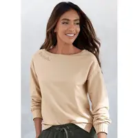 Bench. Loungewear Sweatshirt, mit gerafften Ärmelbündchen, Loungeanzug