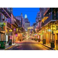 Papermoon Fototapete "Bourbon Street New Orleans", bunt, B:3m L:2,23m, Vlies, Tapeten, Fototapete