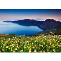 Papermoon Fototapete "Santorini Spring", bunt, B:2,5m L:1,86m, Vlies, Tapeten, Fototapete