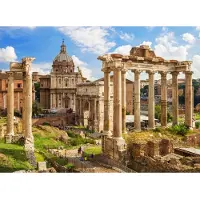 Papermoon Fototapete "Roman Forum Rome", bunt, B:2,5m L:1,86m, Vlies, Tapeten, Fototapete