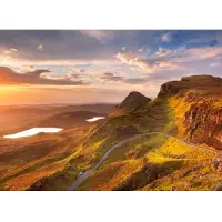 Papermoon Fototapete "Sunrise at Quiraing Isle", bunt, B:2m L:1,49m, Vlies, Tapeten, Fototapete