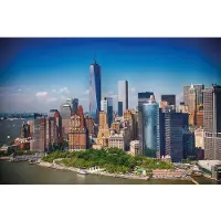 Papermoon Fototapete "Lower Manhattan Skyline", bunt, B:3m L:2,23m, Vlies, Tapeten, Fototapete