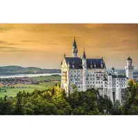 Papermoon Fototapete "Neuschwanstein Castle", bunt, B:2m L:1,49m, Vlies, Tapeten, Fototapete