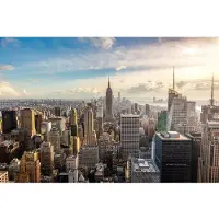 Papermoon Fototapete "New York City Skyline", bunt, B:3m L:2,23m, Vlies, Tapeten, Fototapete