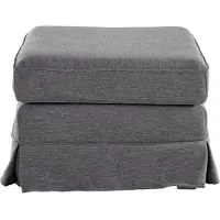 Otto Home Polsterhocker "Shadmoor", grau (dunkel grau), B:66cm H:48cm T:66cm, 100% Polyester, Hocker, Polsterhocker, Hussenoptik, in uni oder mit Blumendruck, passend zur Shadmoor-Serie