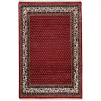 Woven Arts Orientteppich "Mir, auch als Läufer", rot, B:90cm H:15mm L:160cm, Wolle, Teppiche, Orientteppich, handgeknüpft, Wohnzimmer, reine Wolle