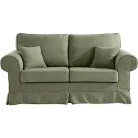 Otto Home 2-Sitzer "Shadmoor", grün, B:188cm H:102cm T:92cm, 100% Polyester, Sofas, 2-Sitzer, Hussenoptik, in uni oder mit Blumendruck