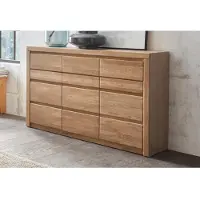 Otto Home Kommode "Silkeborg", braun (eiche teilmassiv), B:130cm H:85cm T:35cm, Holz teilmassiv, Sideboards, Kommode, Breite 130 cm