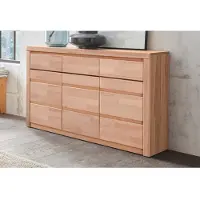 Otto Home Kommode "Silkeborg", beige (kernbuche teilmassiv), B:130cm H:85cm T:35cm, Holz teilmassiv, Sideboards, Kommode, Breite 130 cm