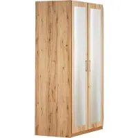 Priess Eckkleiderschrank "Husum", beige (astkernbuchefarben), H:196cm, Schränke, Eckkleiderschrank