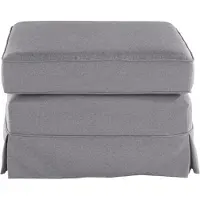 Otto Home Polsterhocker "Shadmoor", grau, B:66cm H:48cm T:66cm, 100% Polyester, Hocker, Polsterhocker, Hussenoptik, in uni oder mit Blumendruck, passend zur Shadmoor-Serie