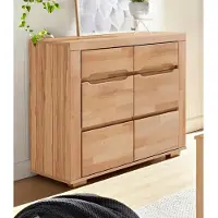 Otto Home Kommode "Denis", beige (kernbuche teilmassiv), B:98,5cm H:85cm T:40cm, Holz teilmassiv, Sideboards, Kommode, Breite 98,5 cm
